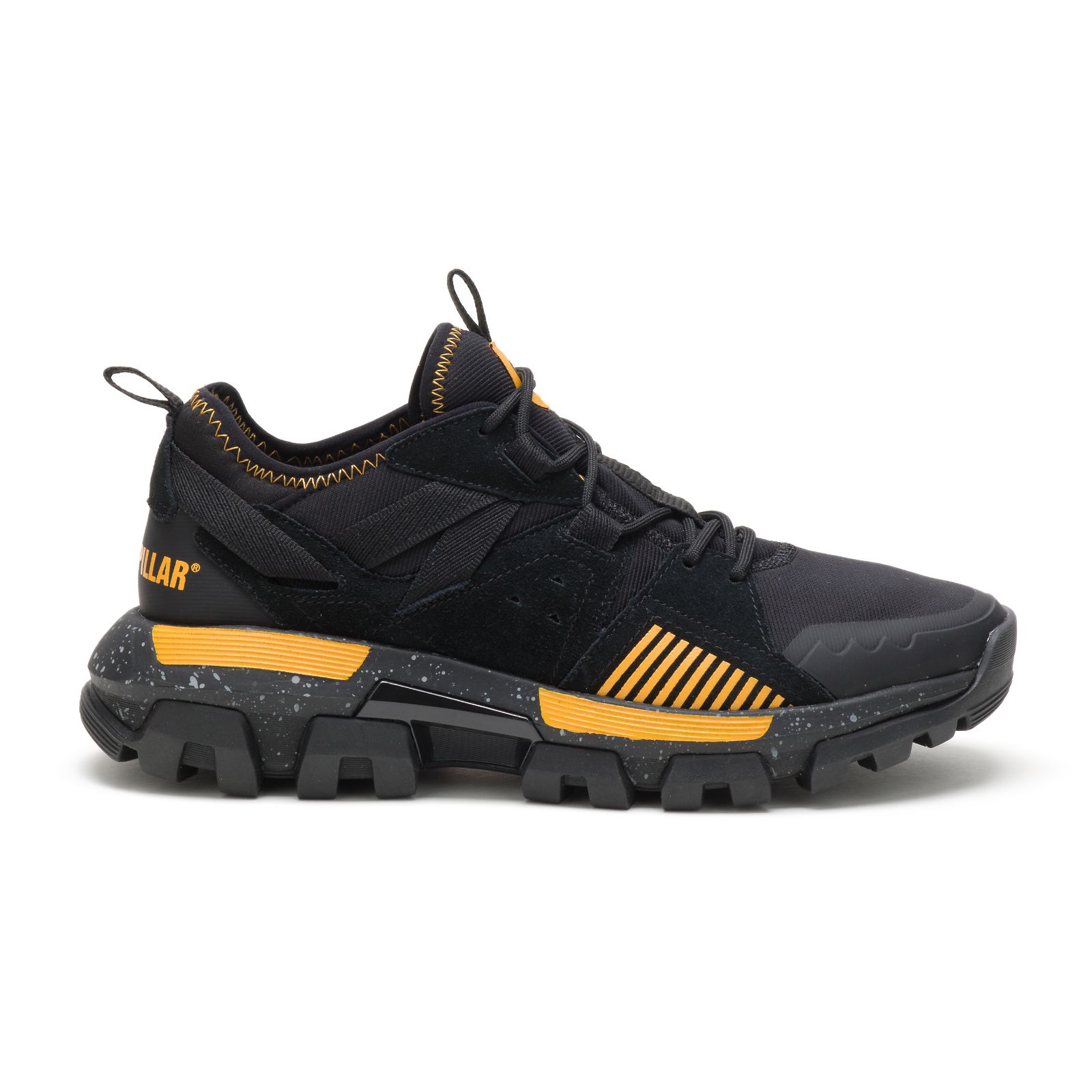 Sneakersy Damskie Caterpillar Raider Sportowe Black/Yellow | PL-6591