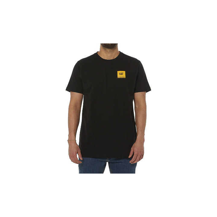 T-Shirts Męskie Caterpillar Robocze Restricted Czarne | PL-1238