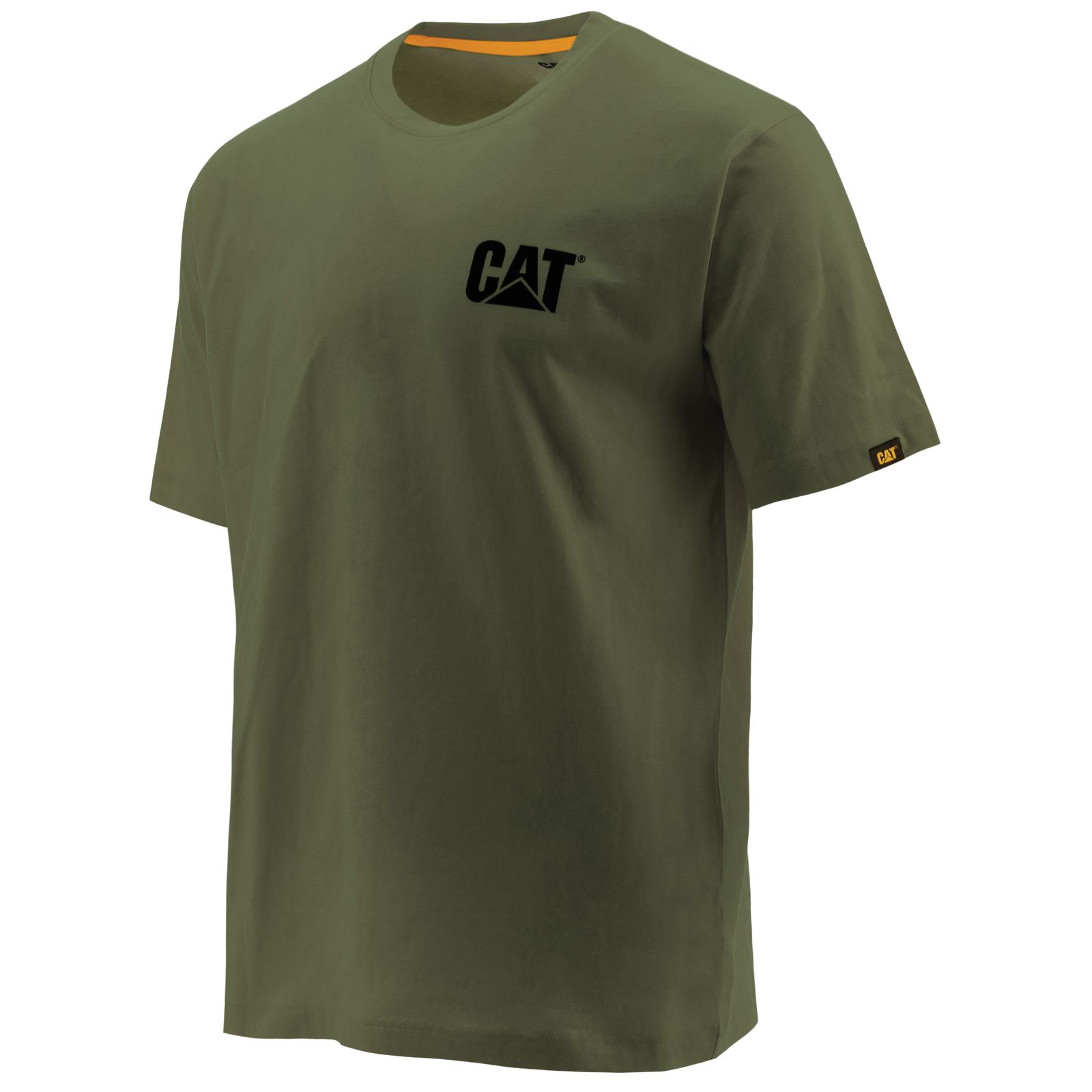 T-Shirts Męskie Caterpillar Trademark Zielone | PL-1376